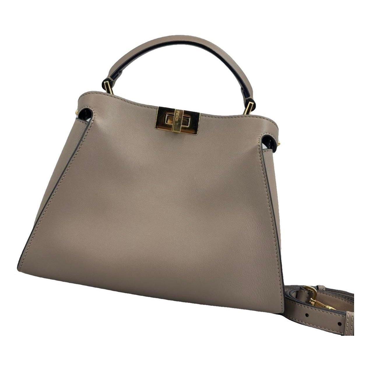 Peekaboo leather handbag