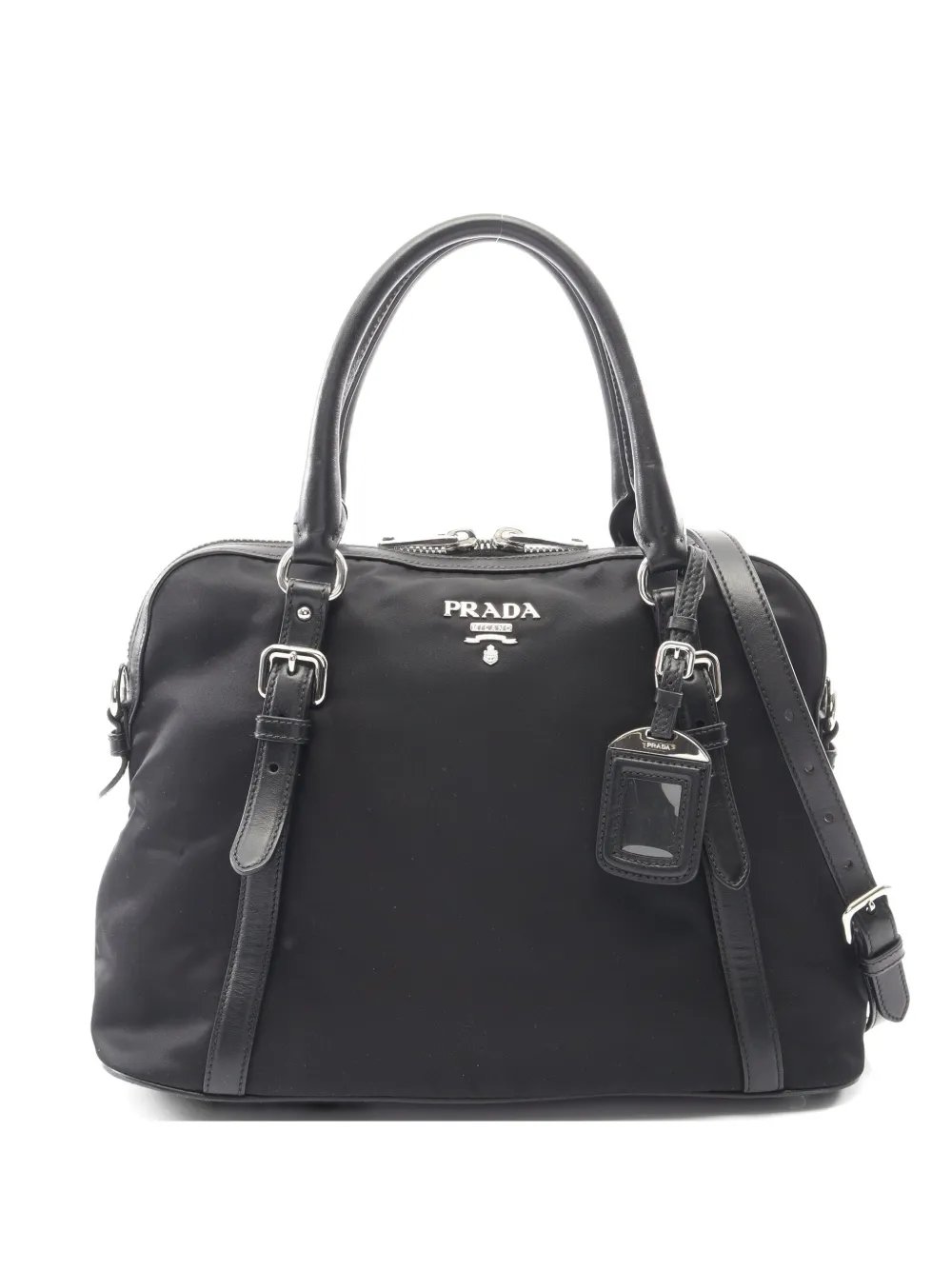 2000s Tessuto leather-trim tote bag