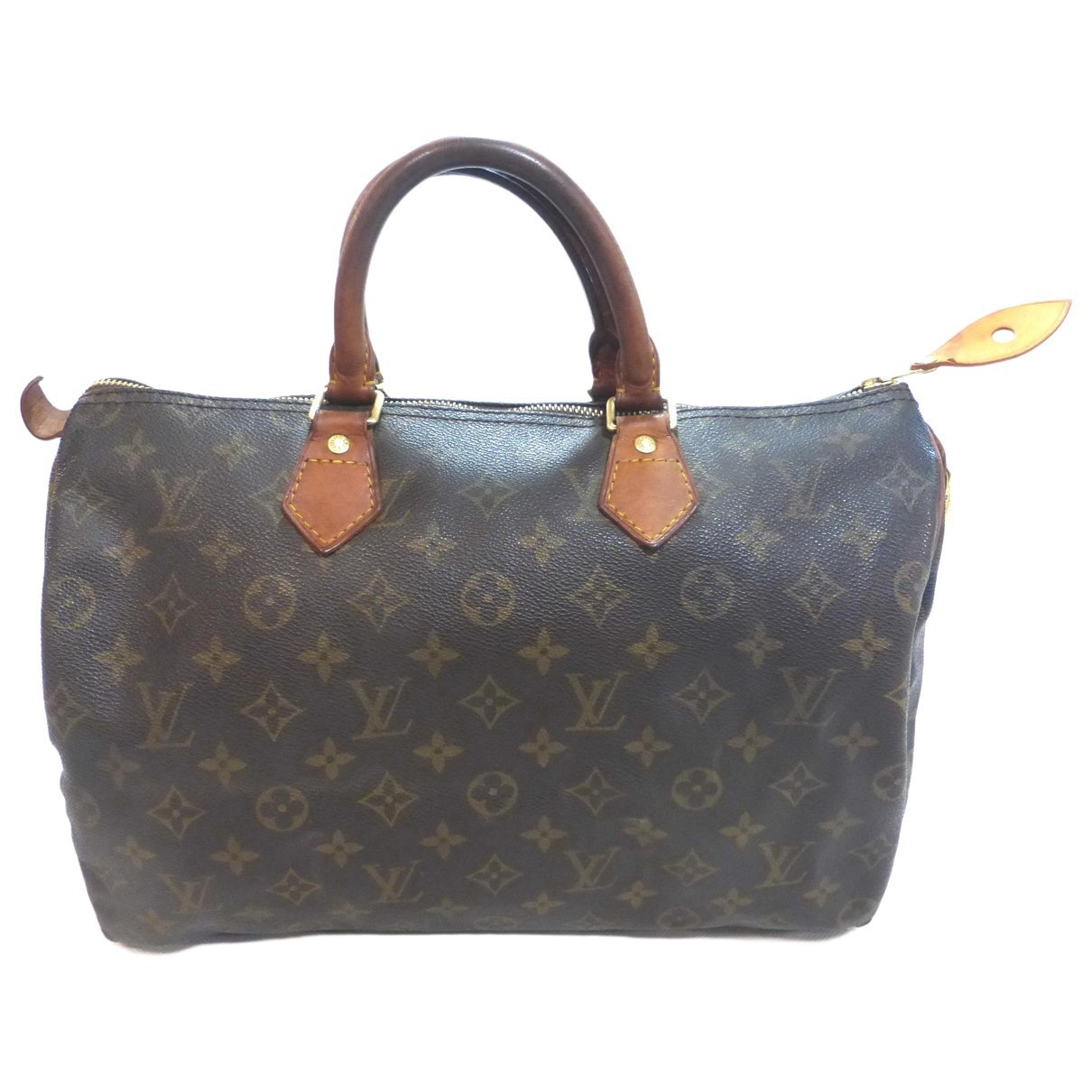 Speedy leather handbag