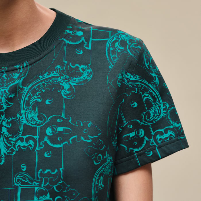 Vert Pin "Ferronnerie Remix" Straight T-shirt