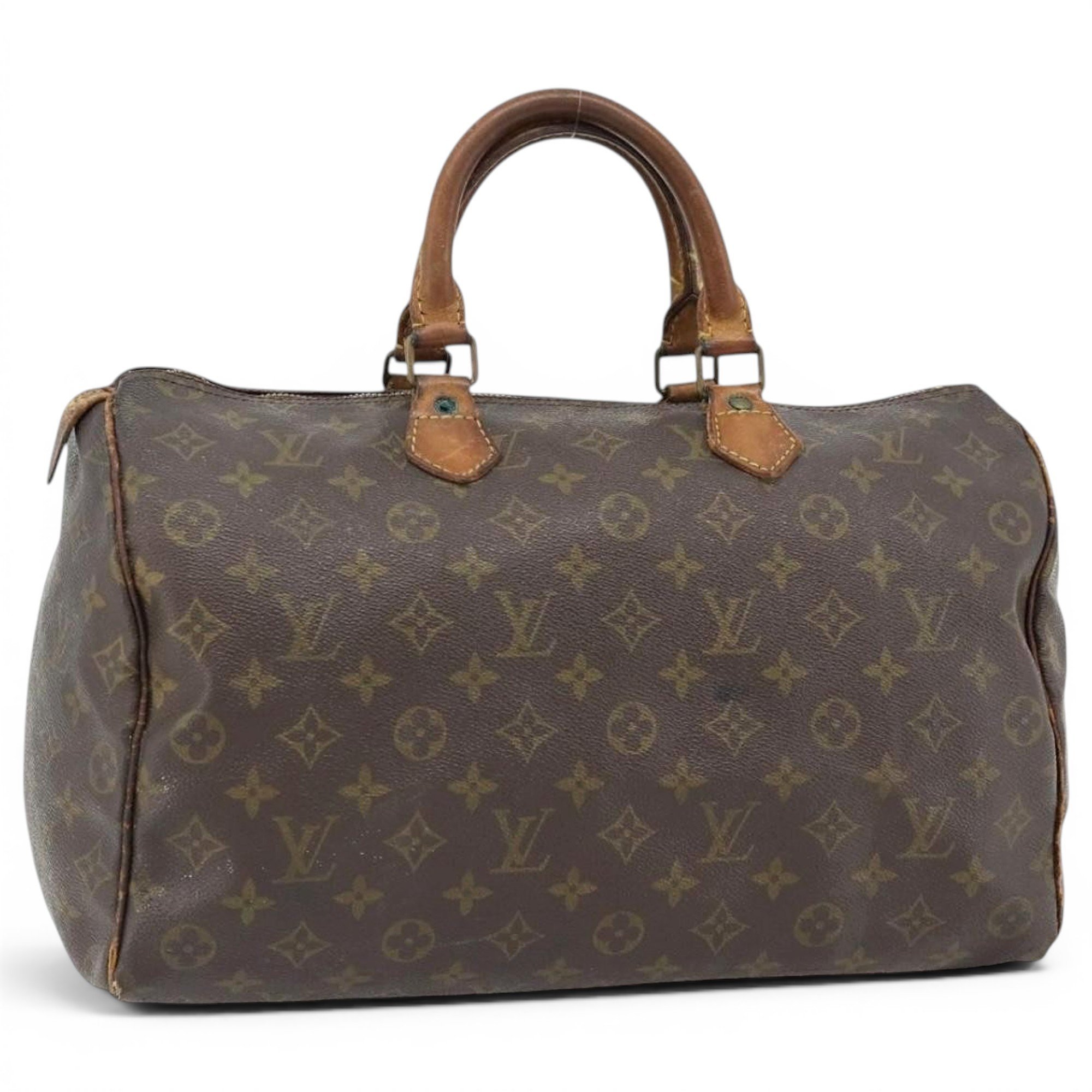 Speedy leather handbag