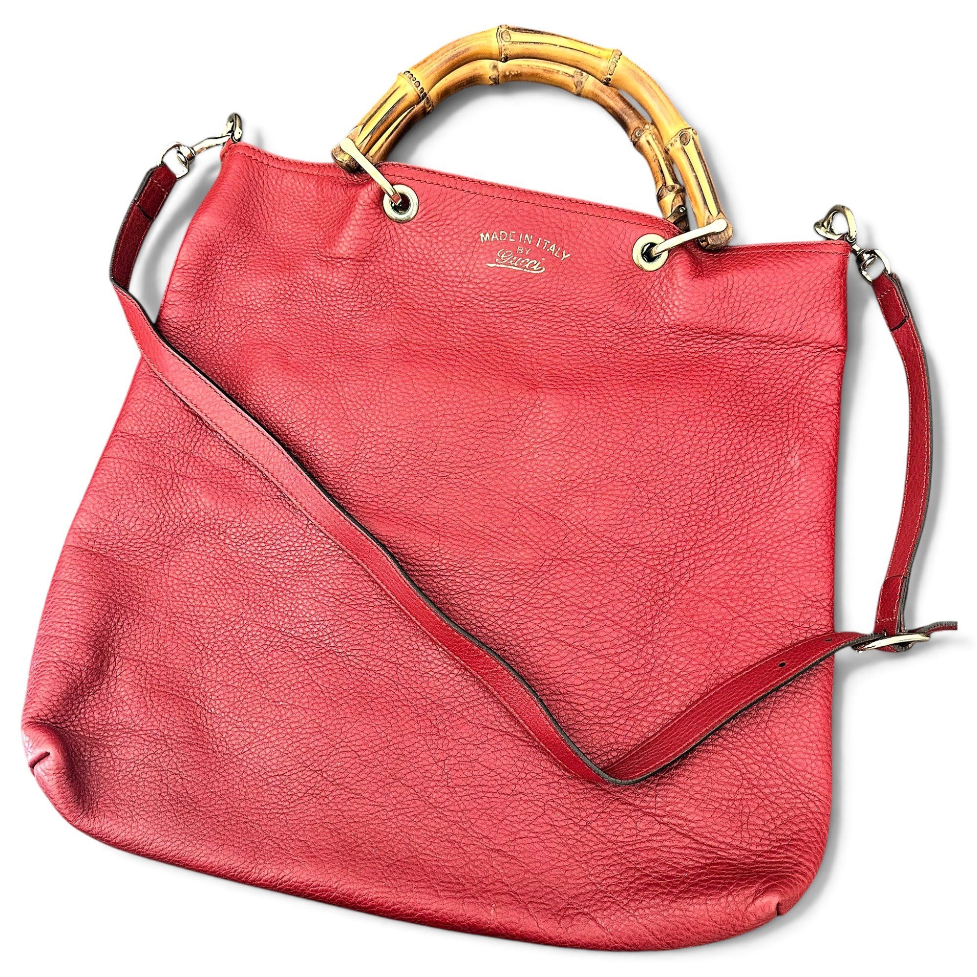 Bamboo Shopper leather tote