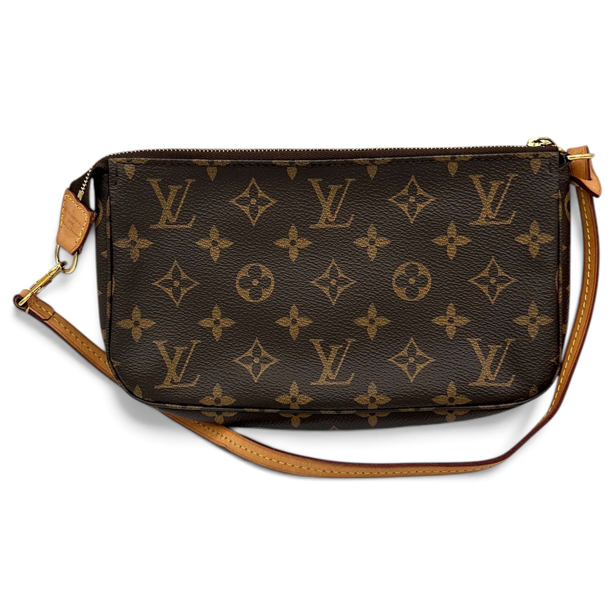 Leather clutch bag