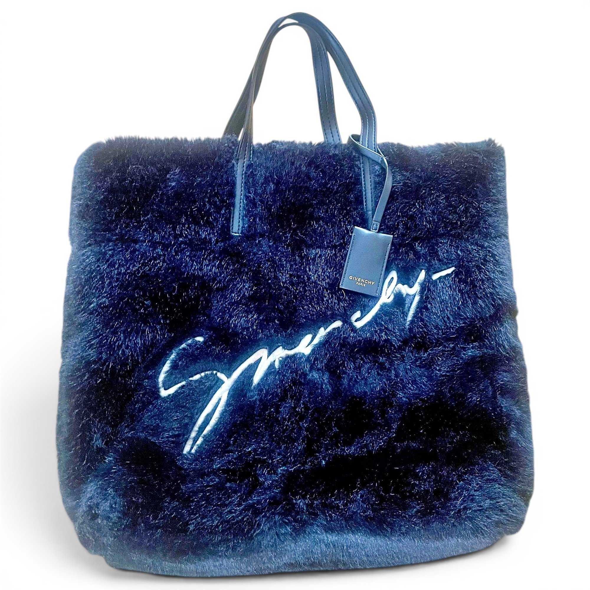Faux fur tote