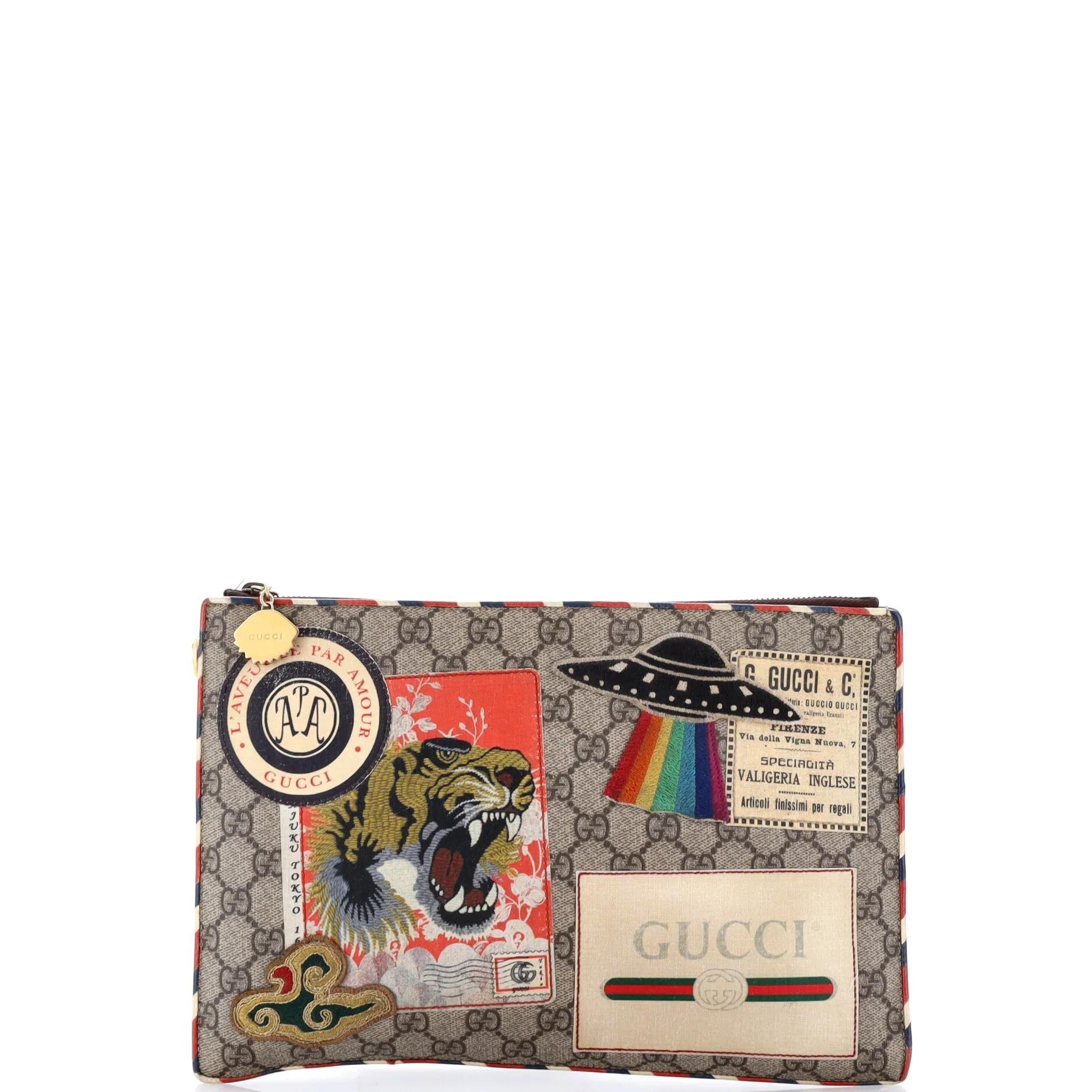 Neo Vintage cloth clutch bag