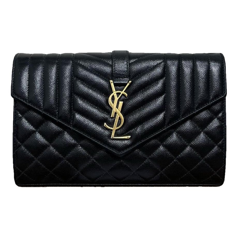 Envelope leather handbag