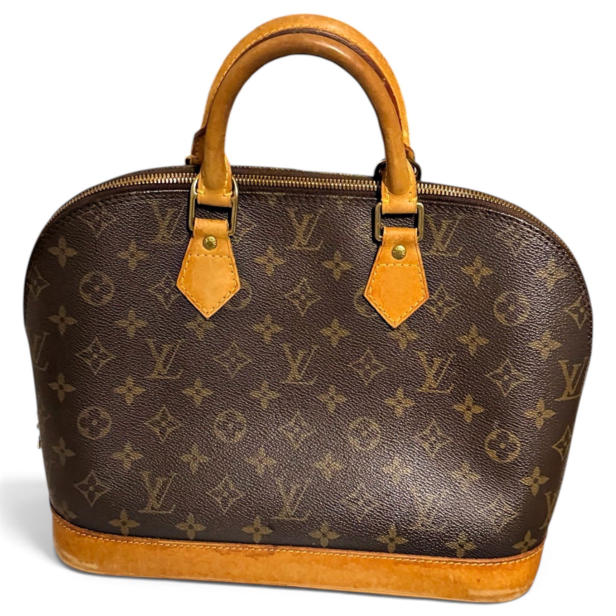 Louis Vuitton Alma leather handbag