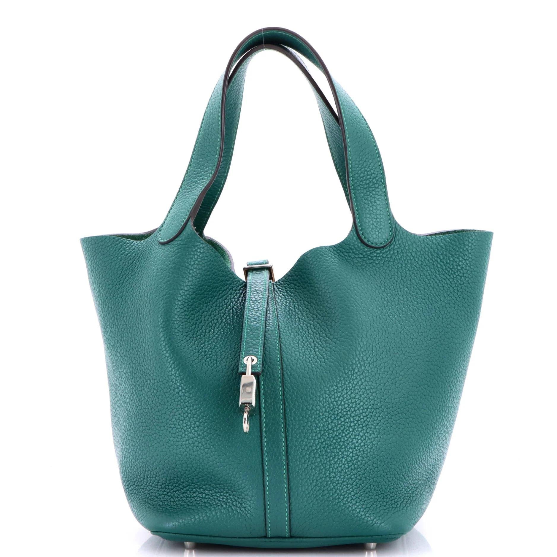Picotin leather handbag