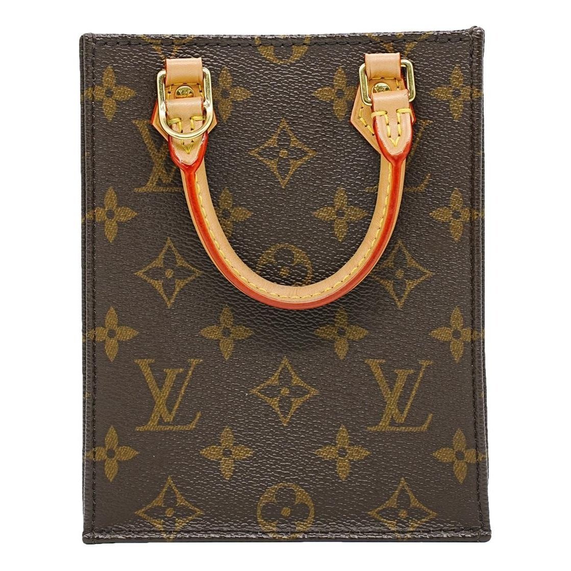 Plat leather handbag