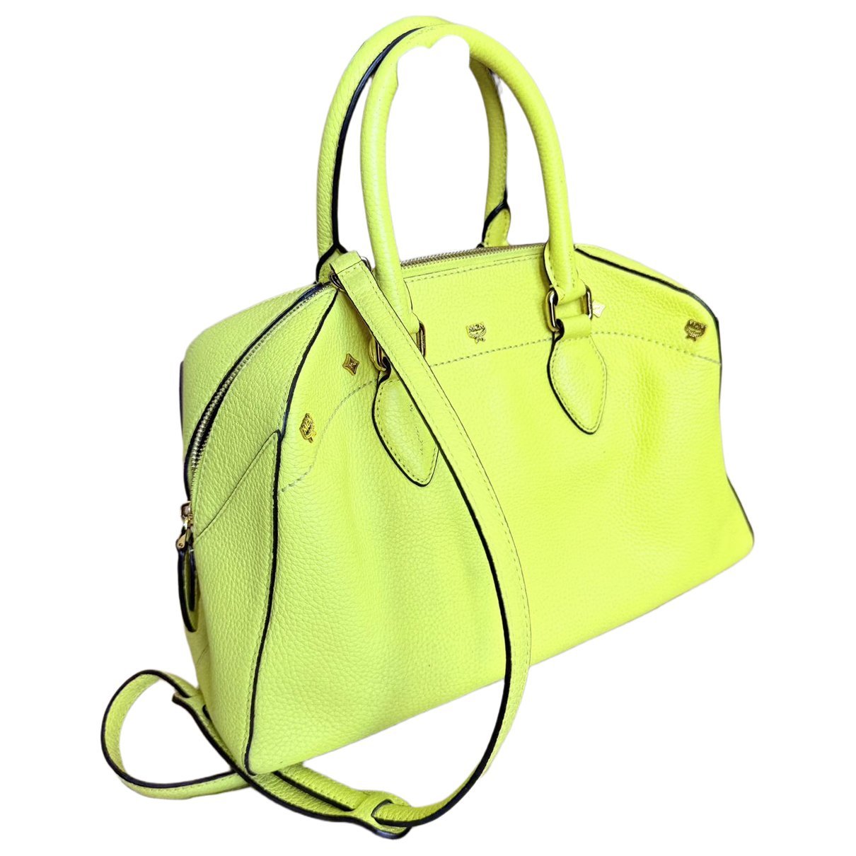 MCM Boston leather handbag