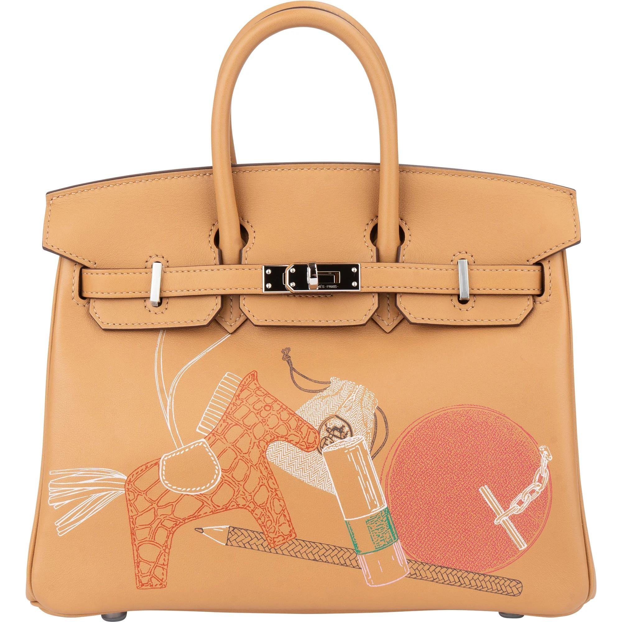 Birkin 25 leather satchel