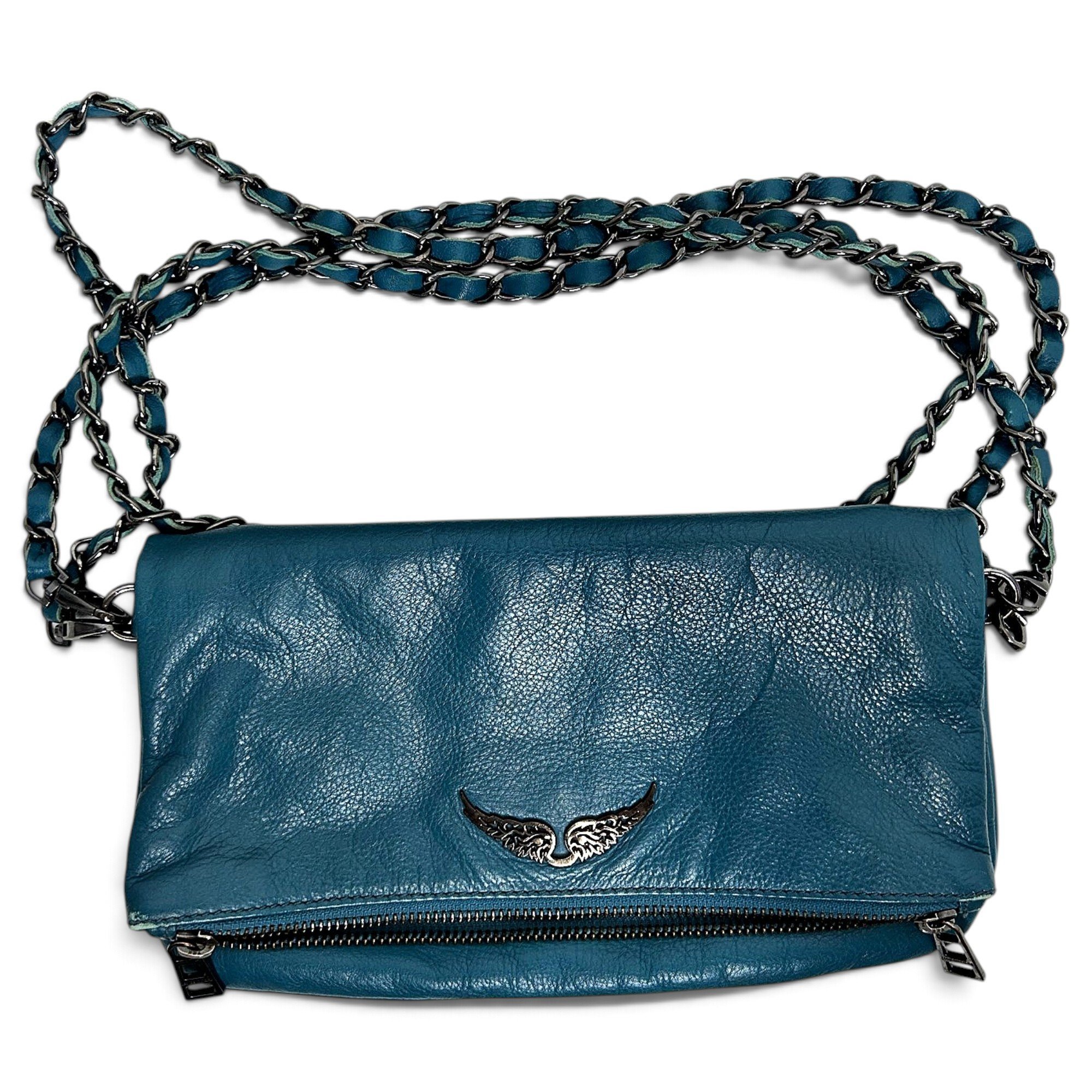 Rock leather crossbody bag