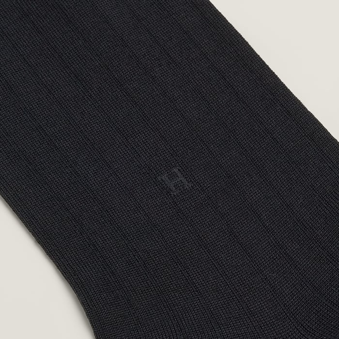 Marine "H" Embroidery Socks