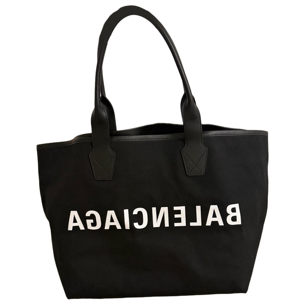 Navy cabas tote