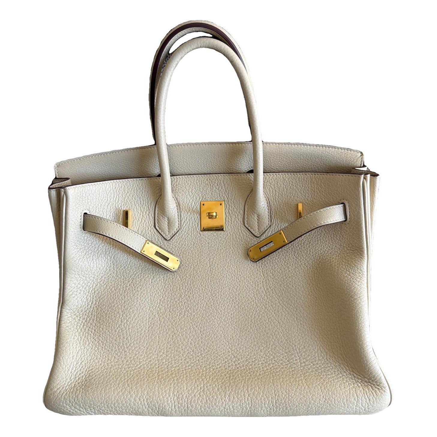 Hermes Birkin 35 Handbag Parchemin Togo Leather 2008