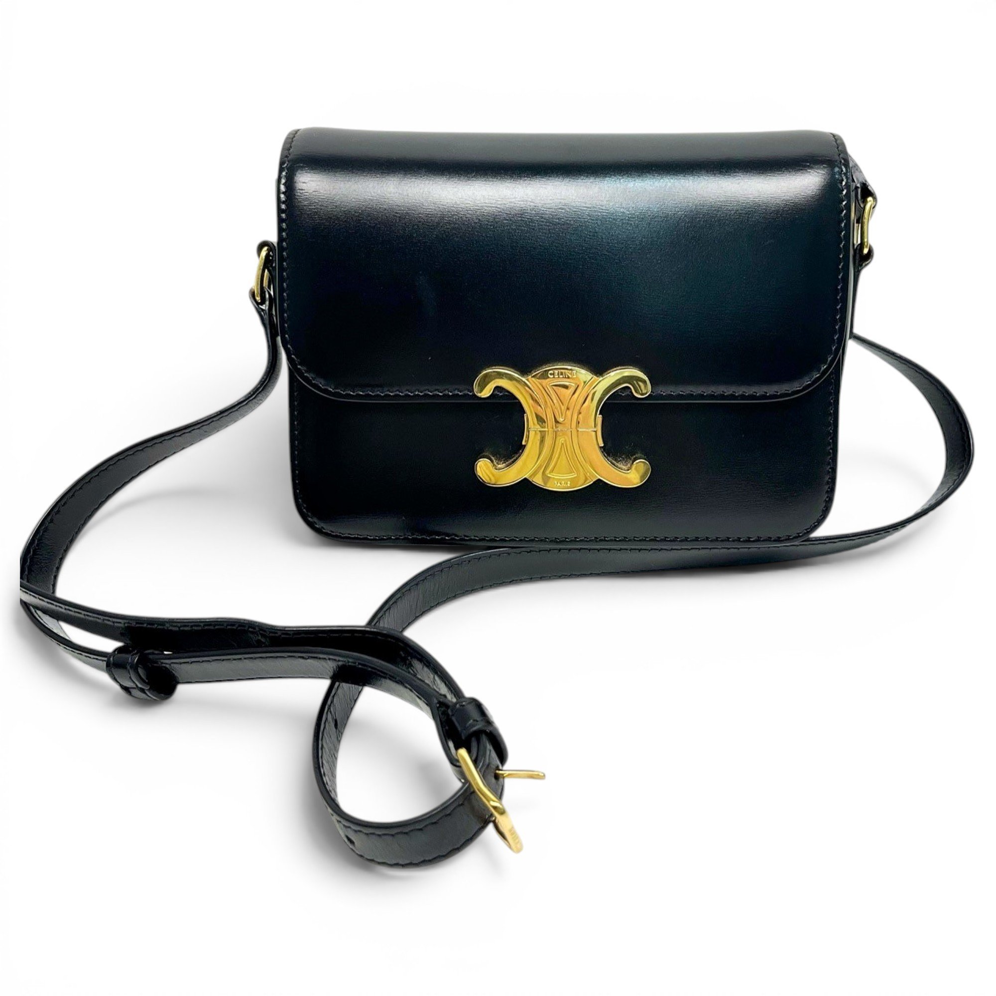 Triomphe leather handbag
