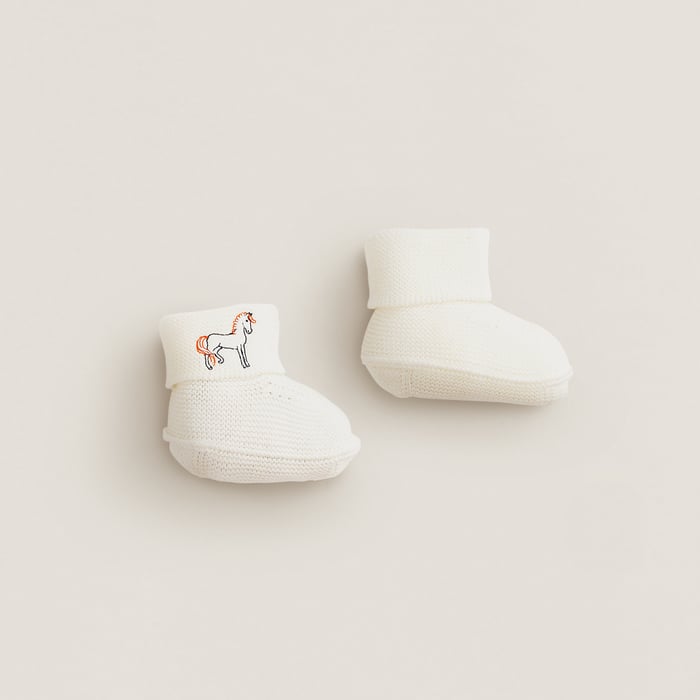 Blanc Crème Cabriole Socks