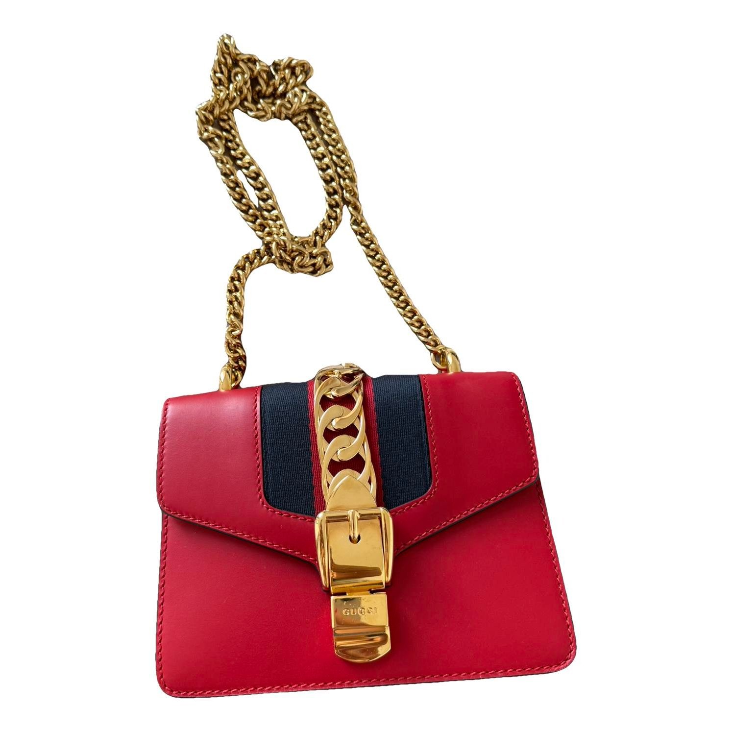 Sylvie Flap Chain leather crossbody bag