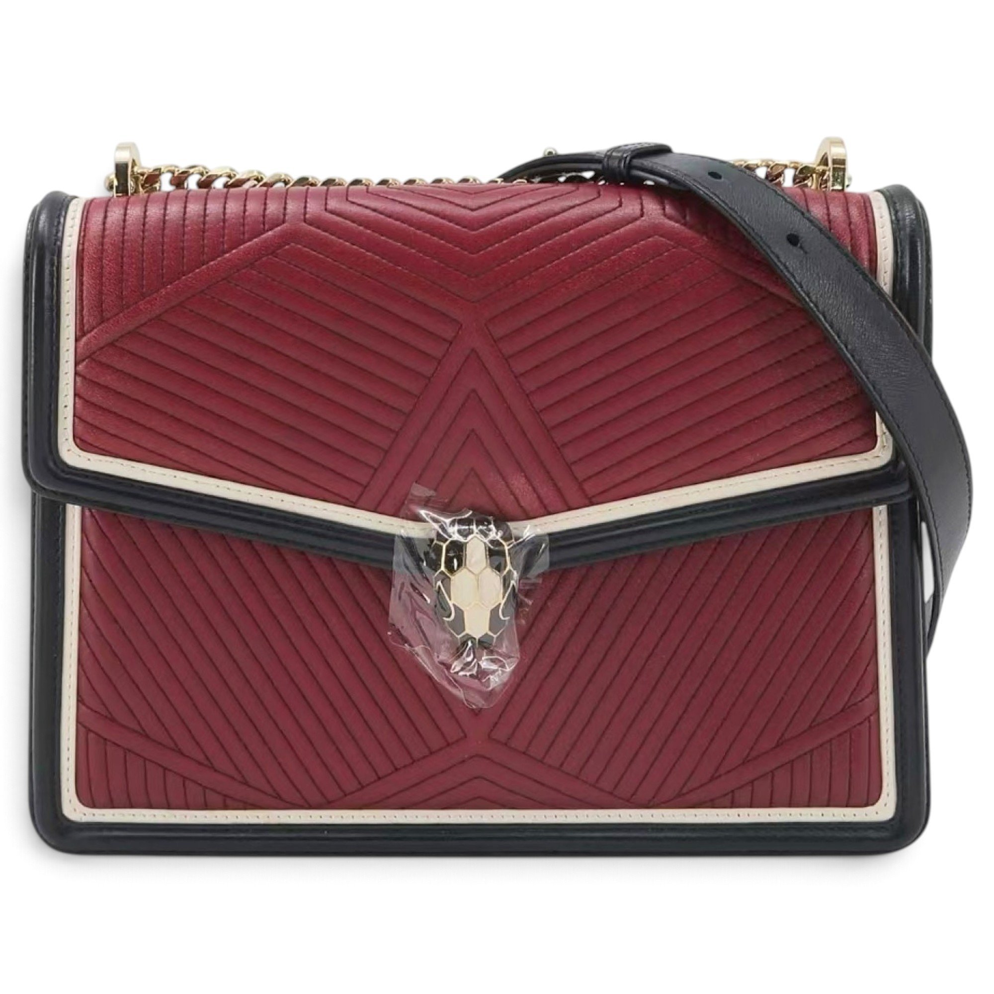 Serpenti leather handbag