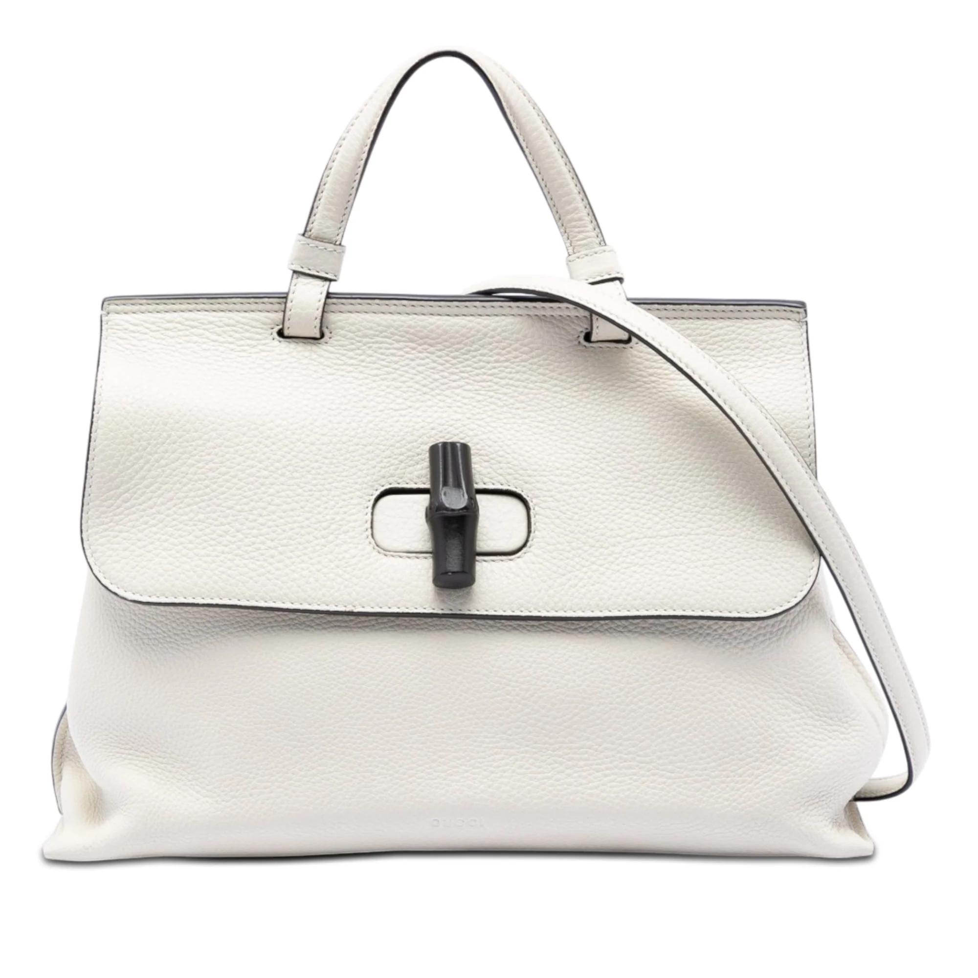 Bamboo pony-style calfskin satchel