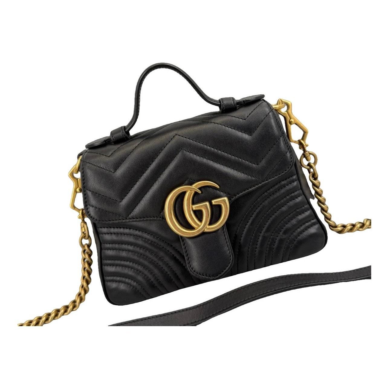GG Marmont Flap leather handbag