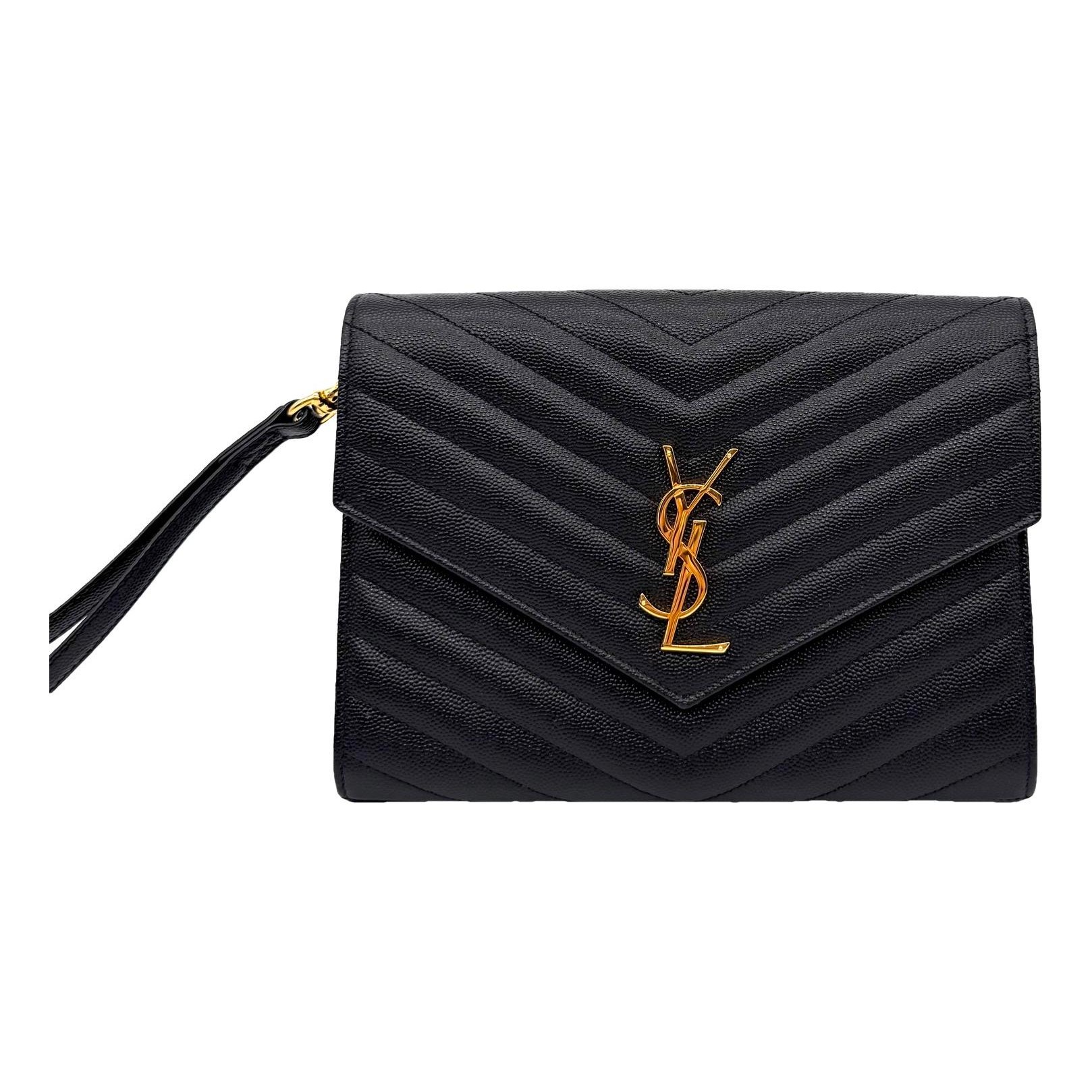 Cassandre leather clutch bag