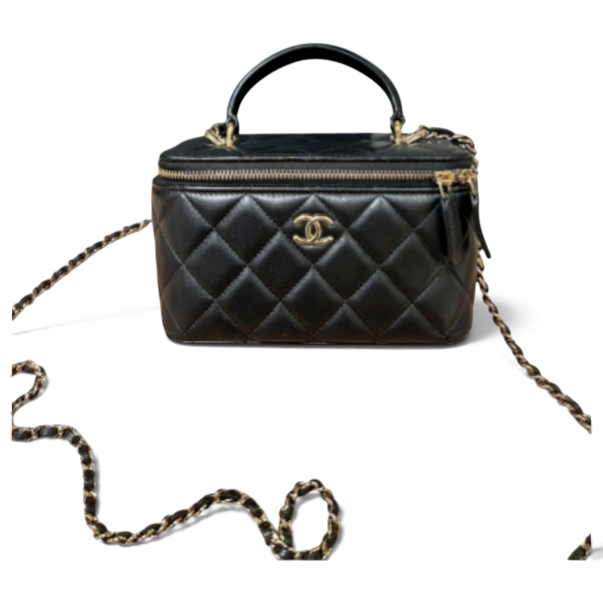 Trendy CC Vanity leather handbag