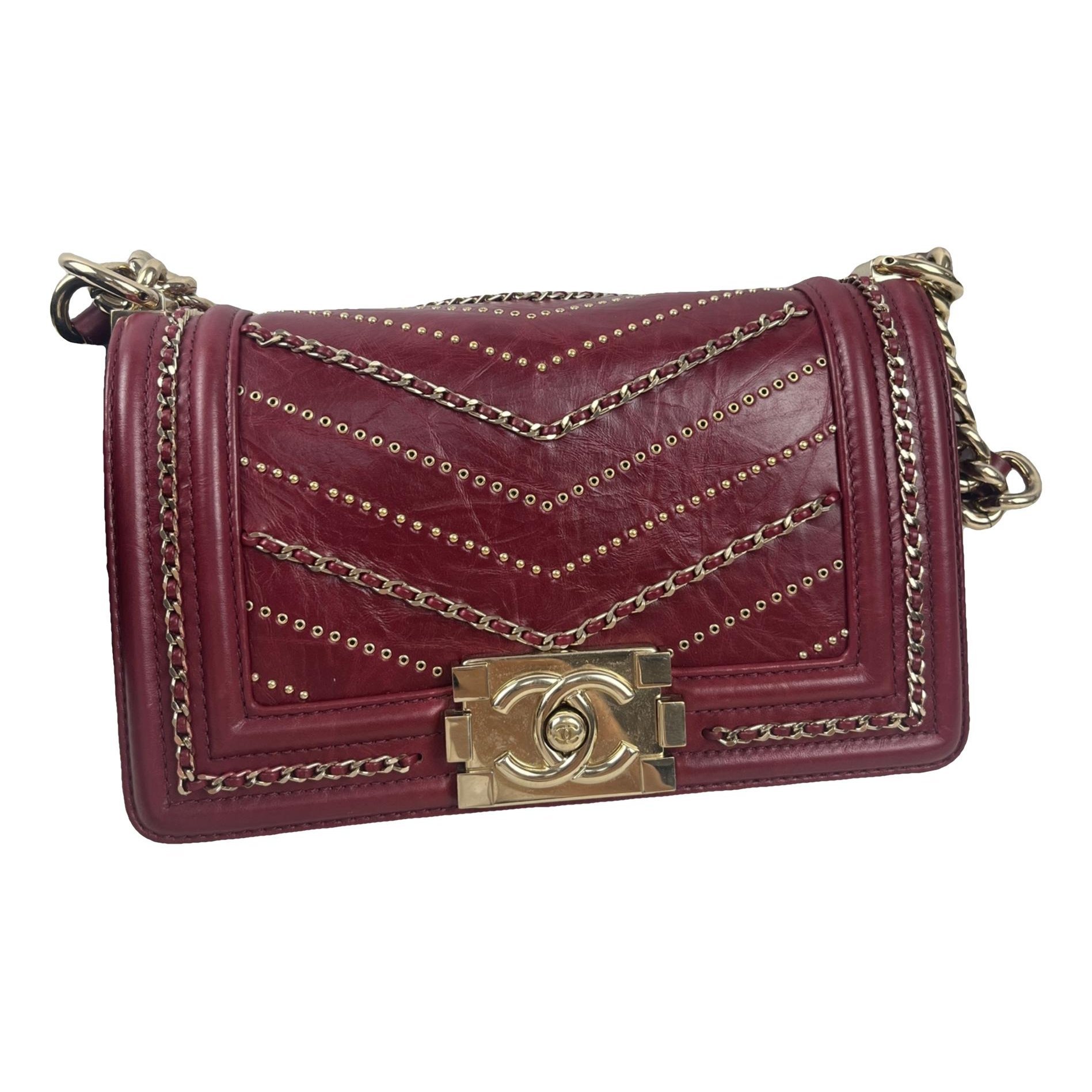 Boy leather crossbody bag