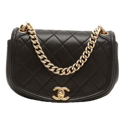 Trendy CC leather handbag