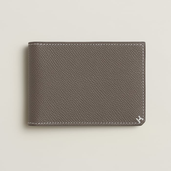 Gris Étain H Sellier Card Holder