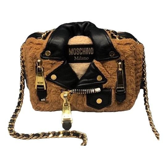 Moschino Biker wool crossbody bag