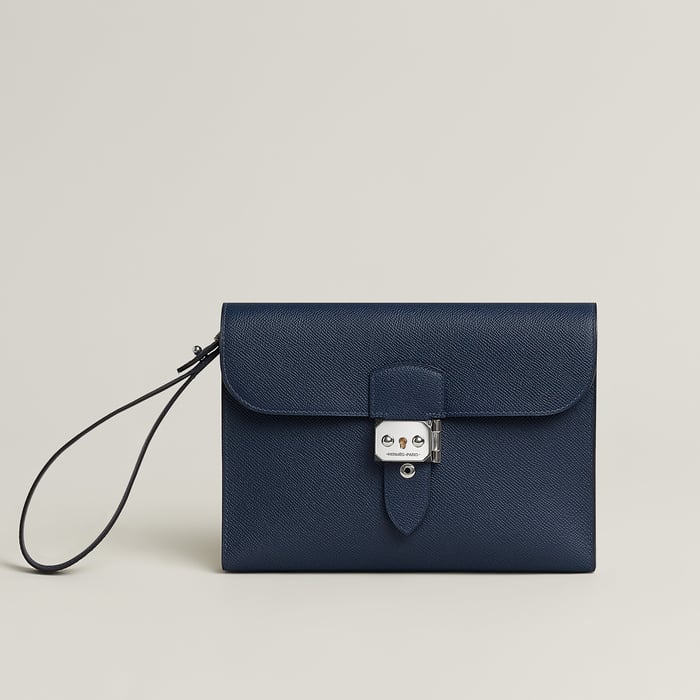 Bleu Abysse Sac a Depeches 24 Pouch