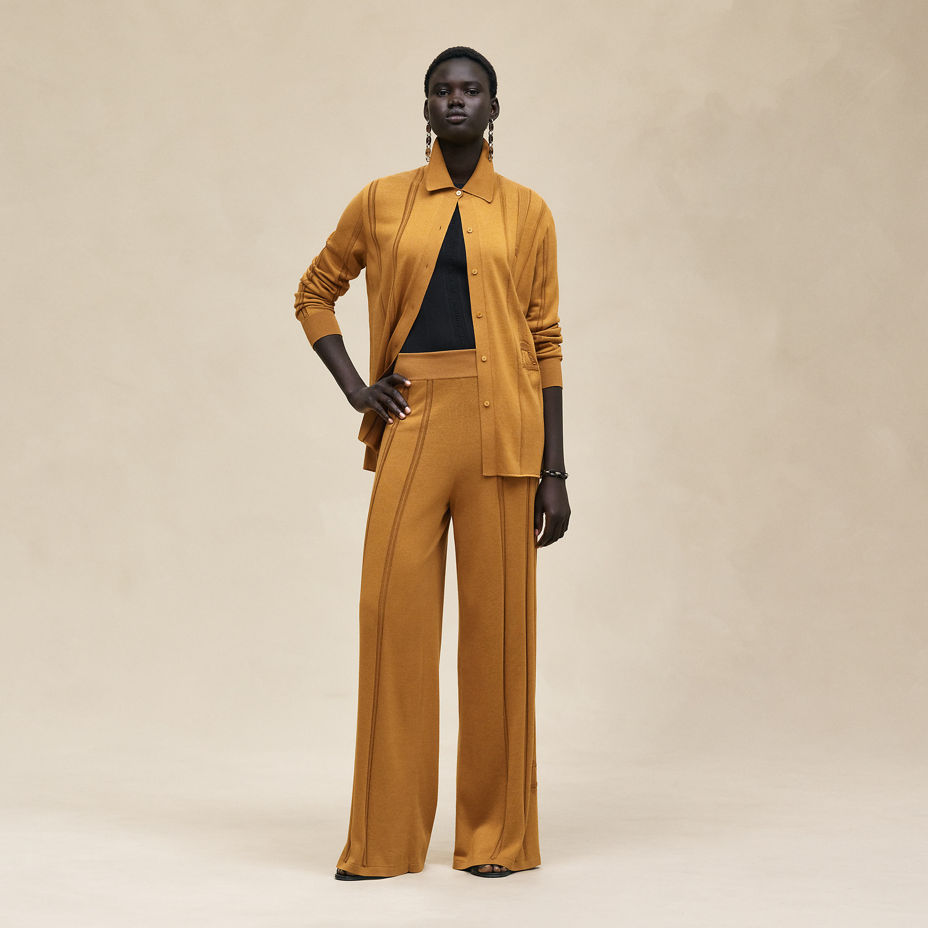 "Etriers Remix" loose fit pants