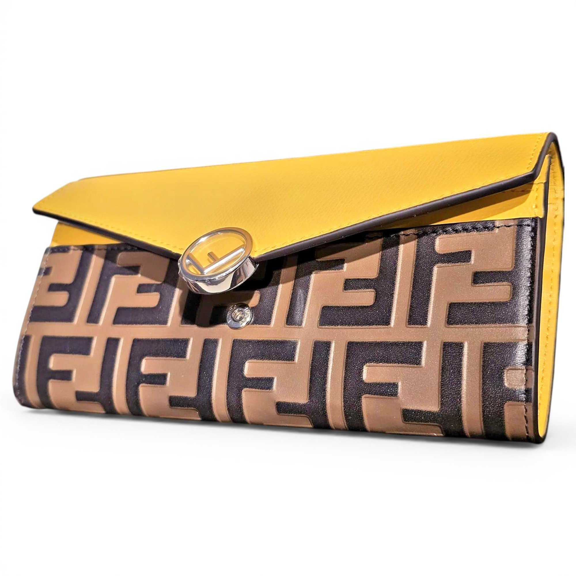 Leather clutch bag