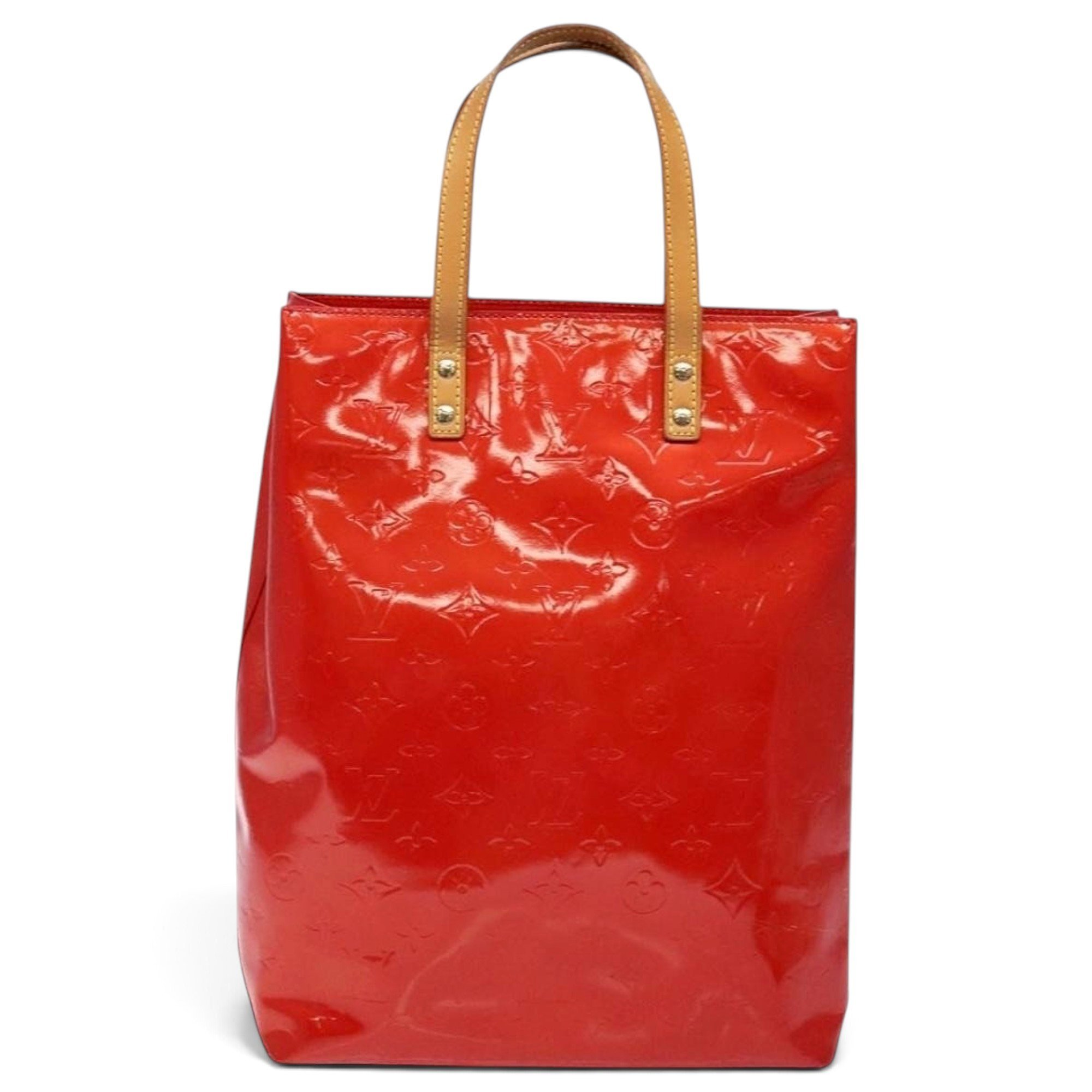 Reade patent leather handbag