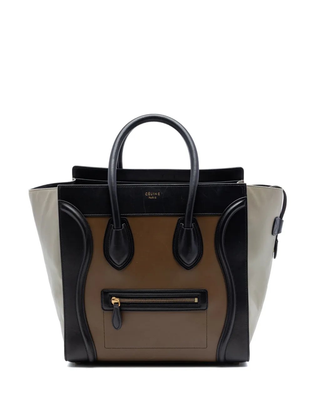 Celine 2014 Mini Tricolor Calfskin Luggage tote bag