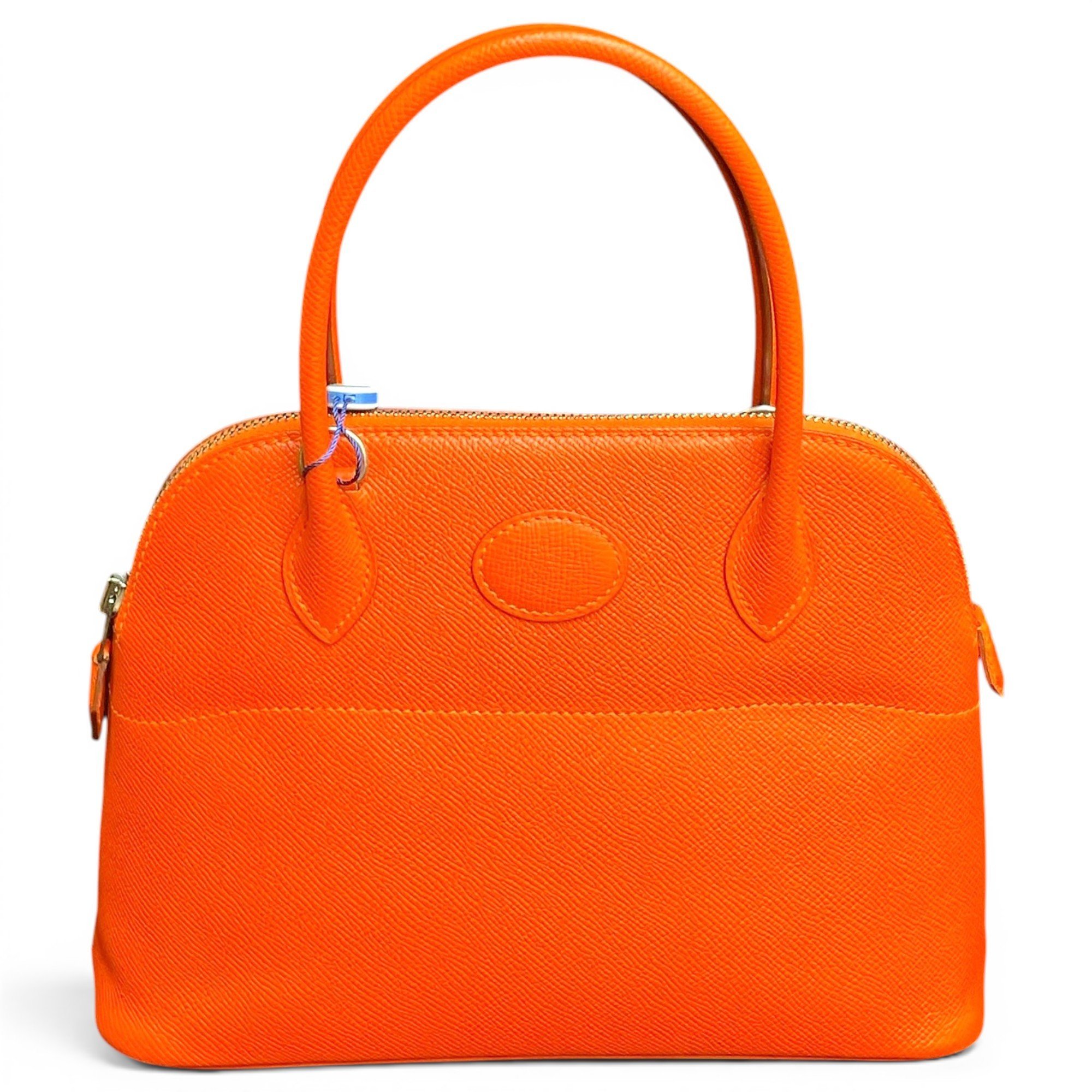 Hermes Bolide 27 Handbag Orange Epsom Leather