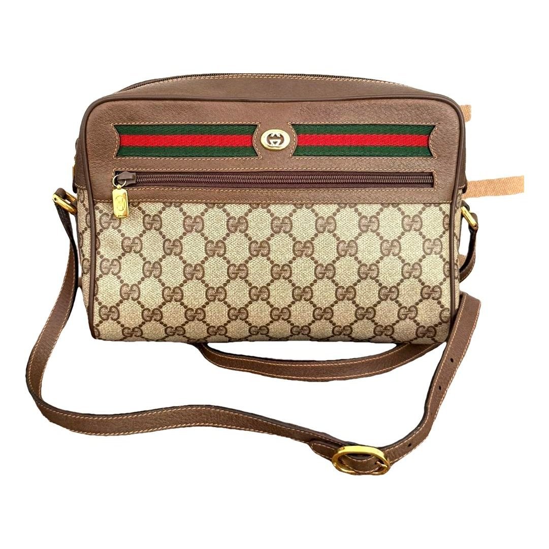 Ophidia patent leather crossbody bag