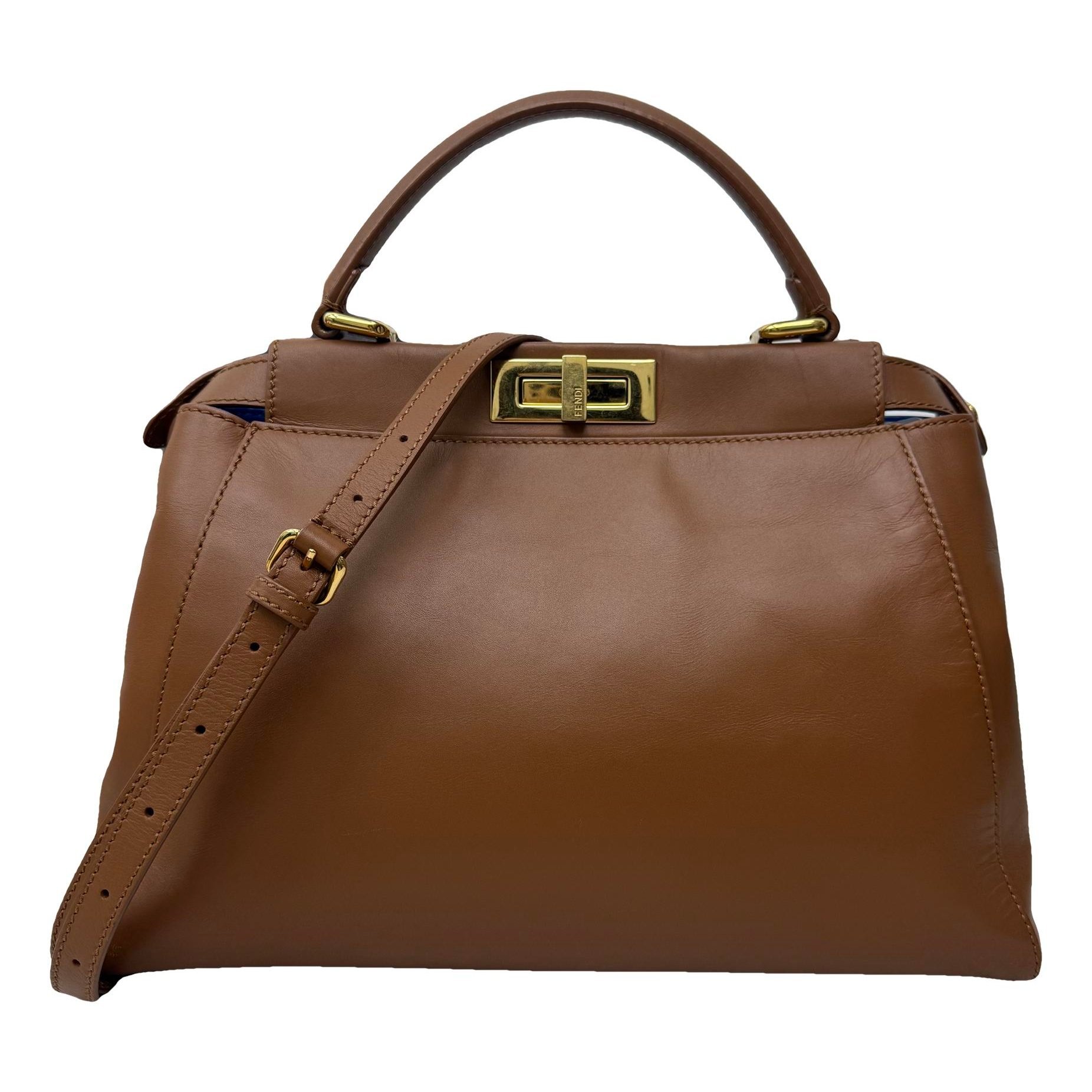 Peekaboo leather handbag