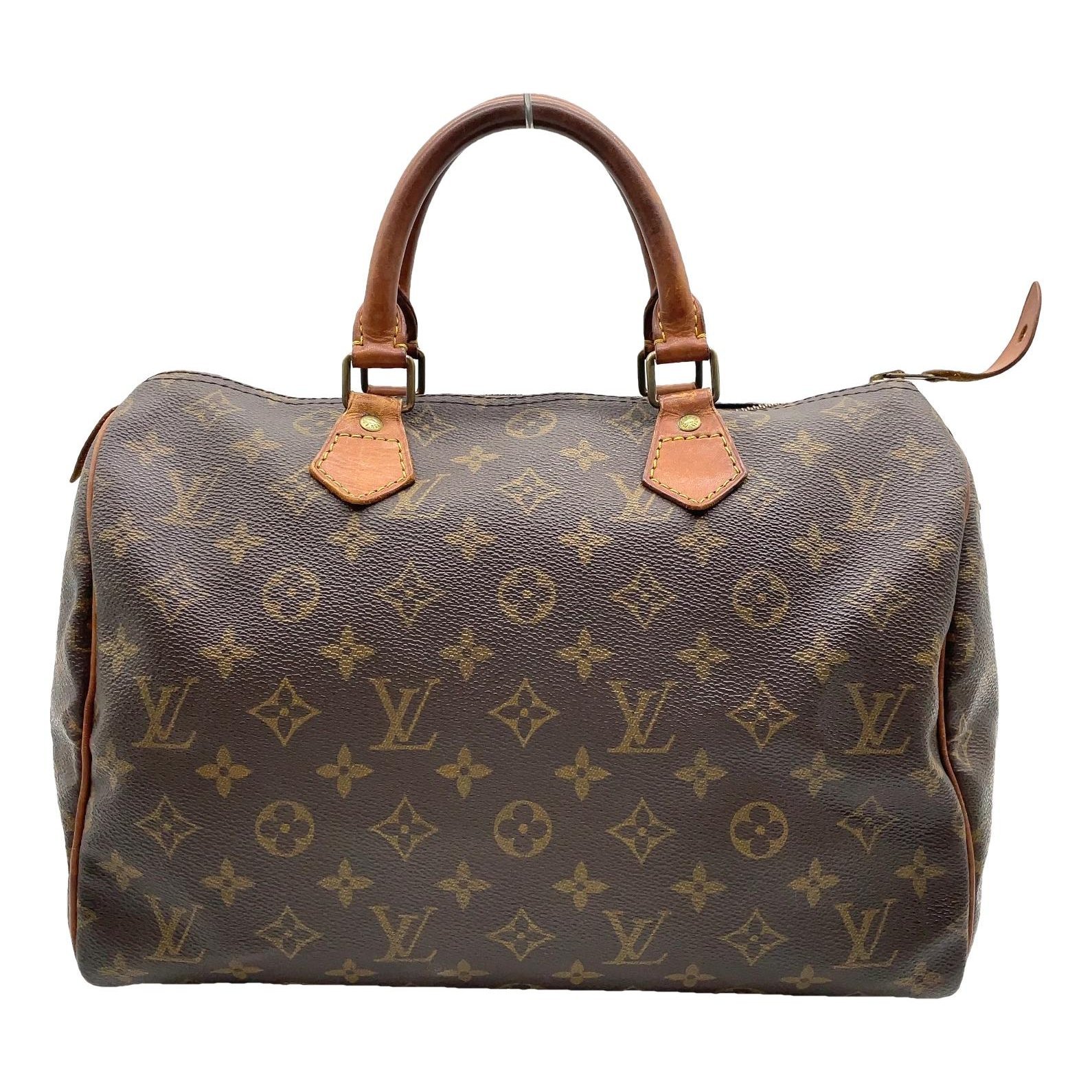 Speedy leather handbag