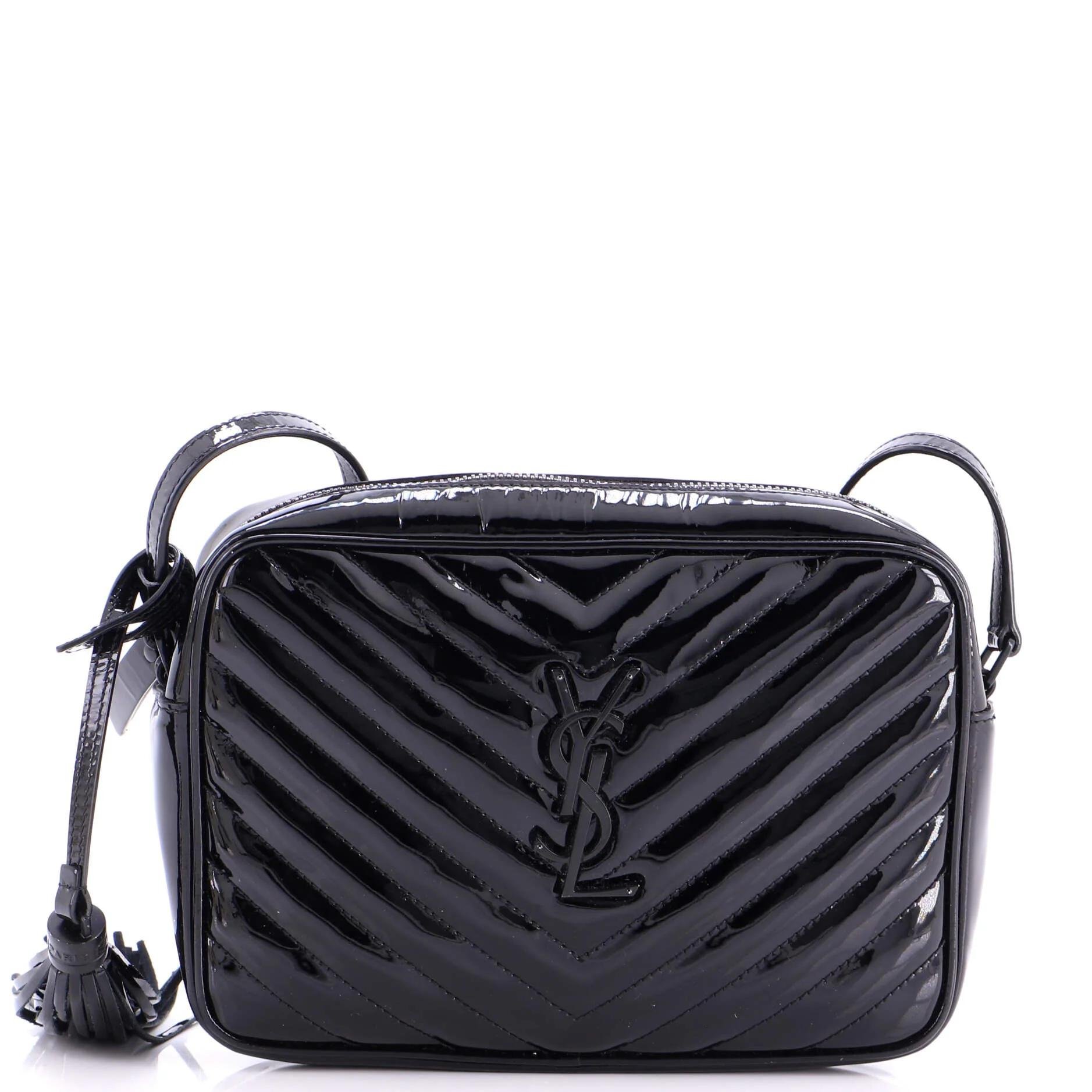 Patent leather crossbody bag