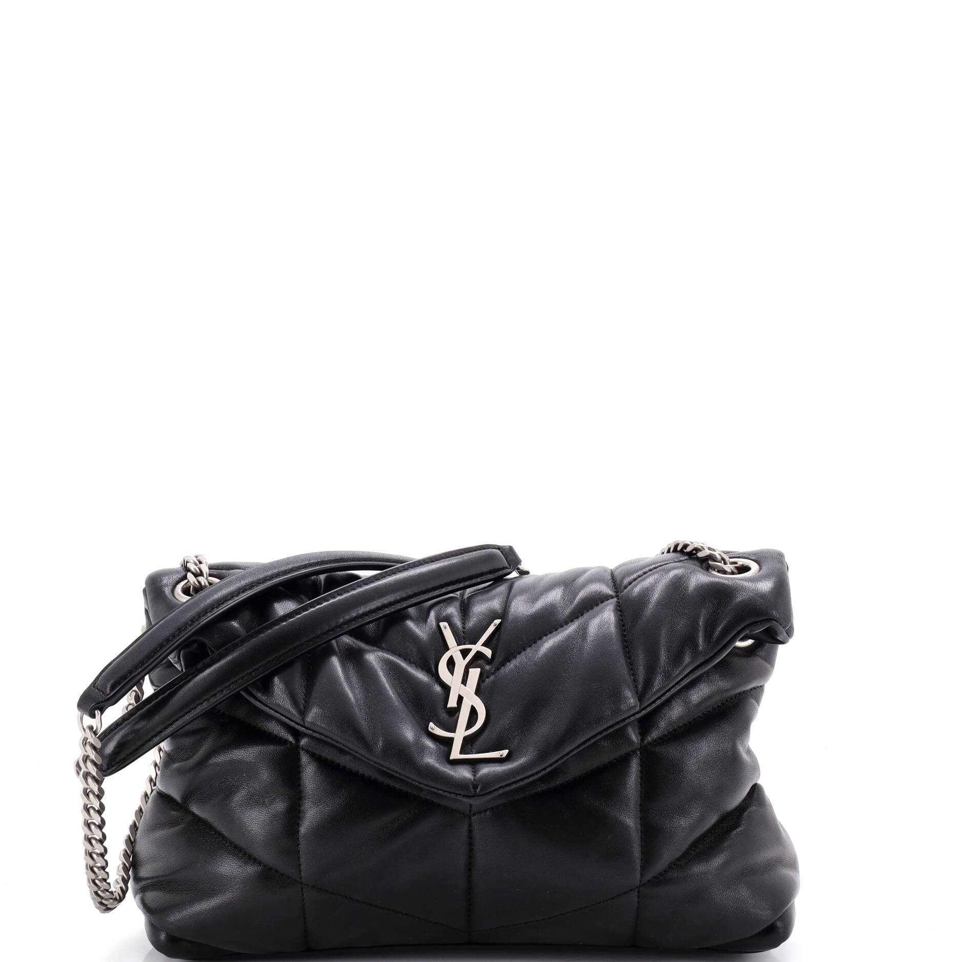 Loulou Puffer Shoulder Bag Quilted Leather Small