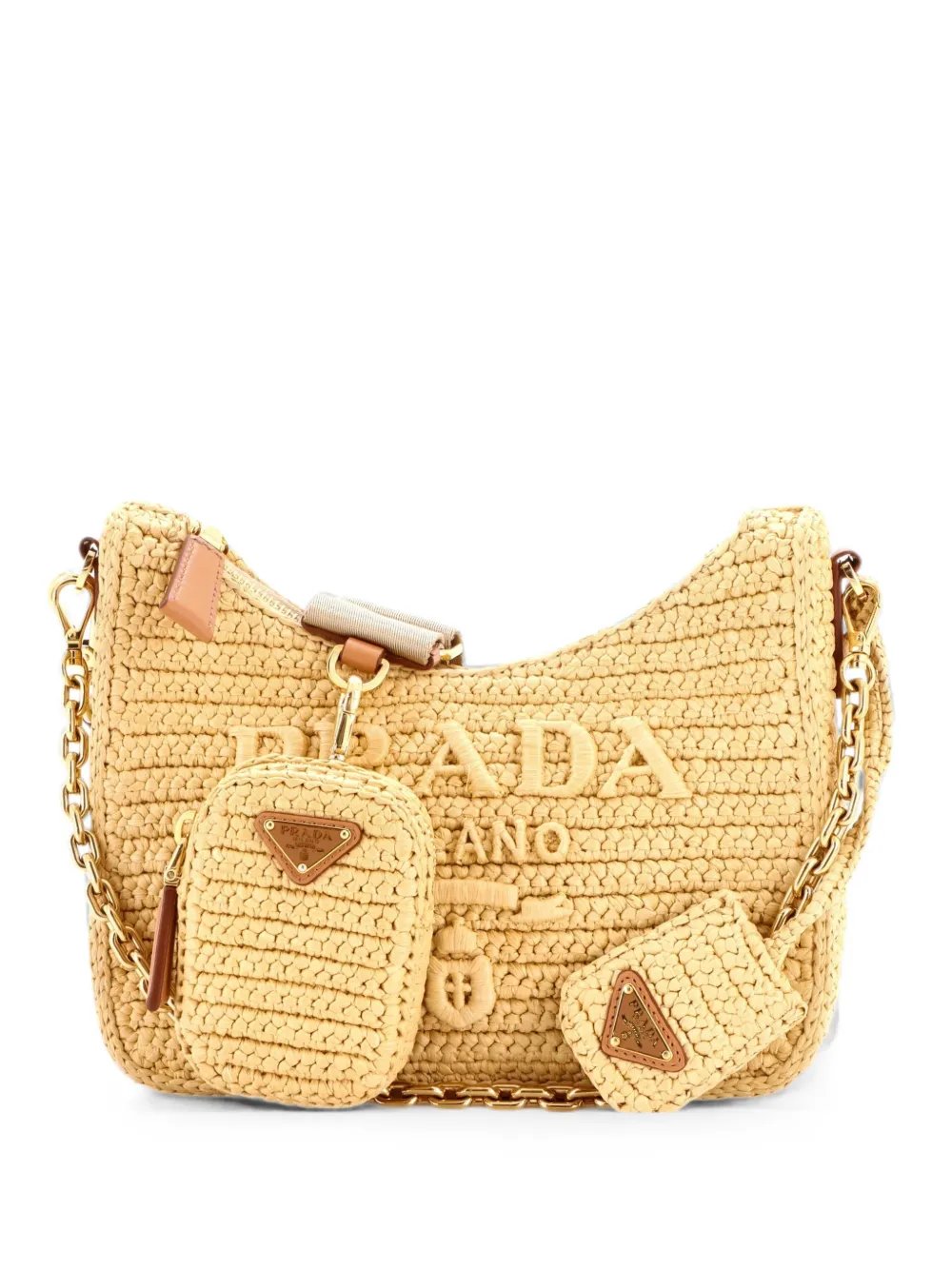 Prada Re-Edition 2000 Shoulder Bag Raffia Mini hobo bag