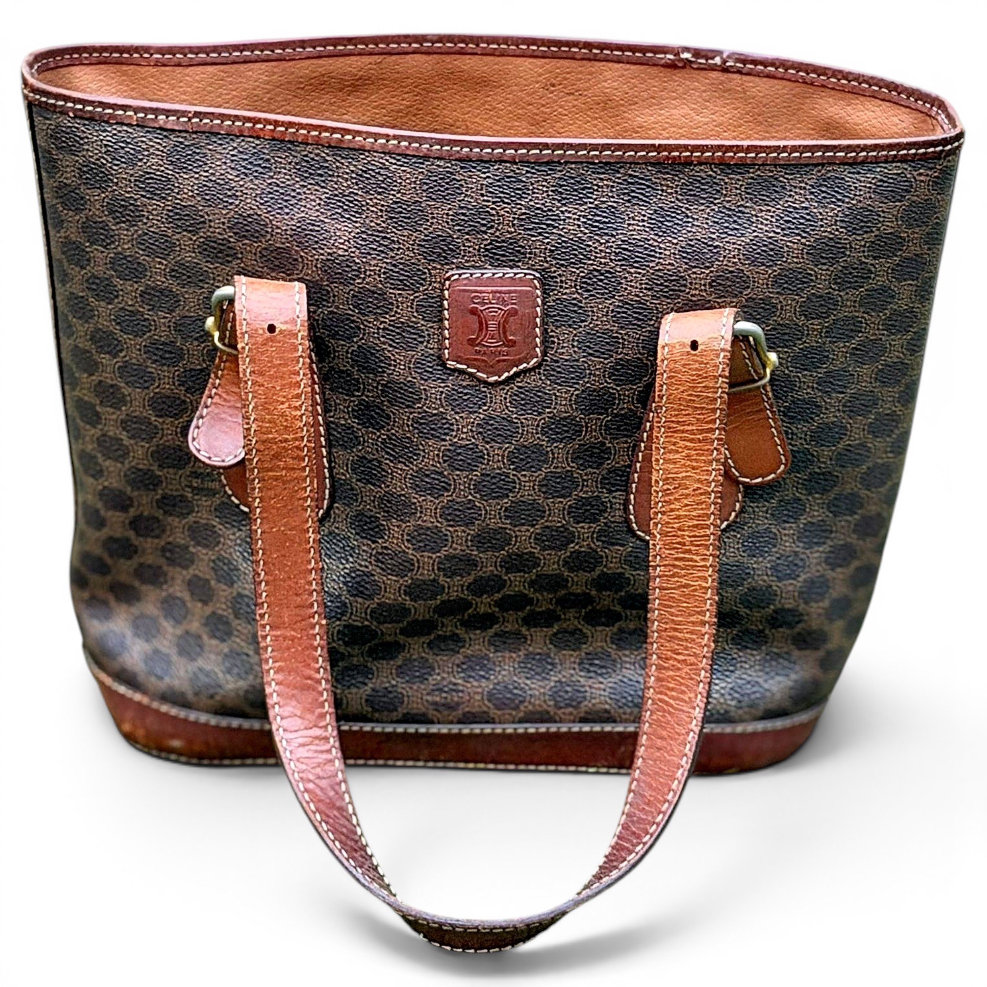Leather tote