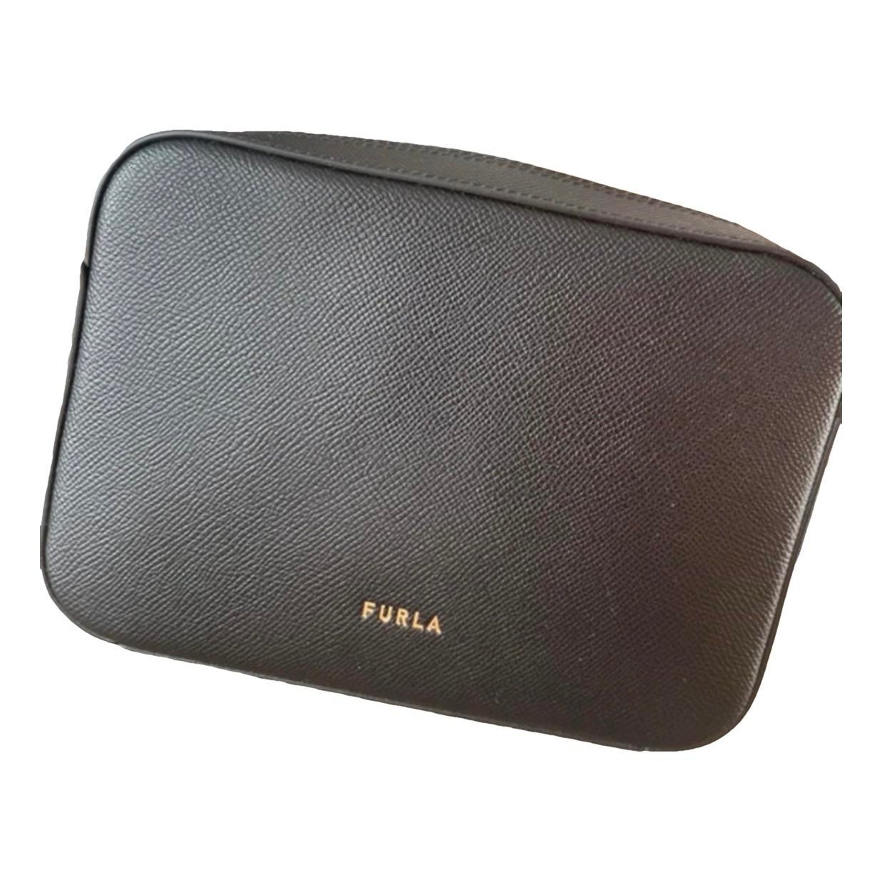 Leather clutch bag