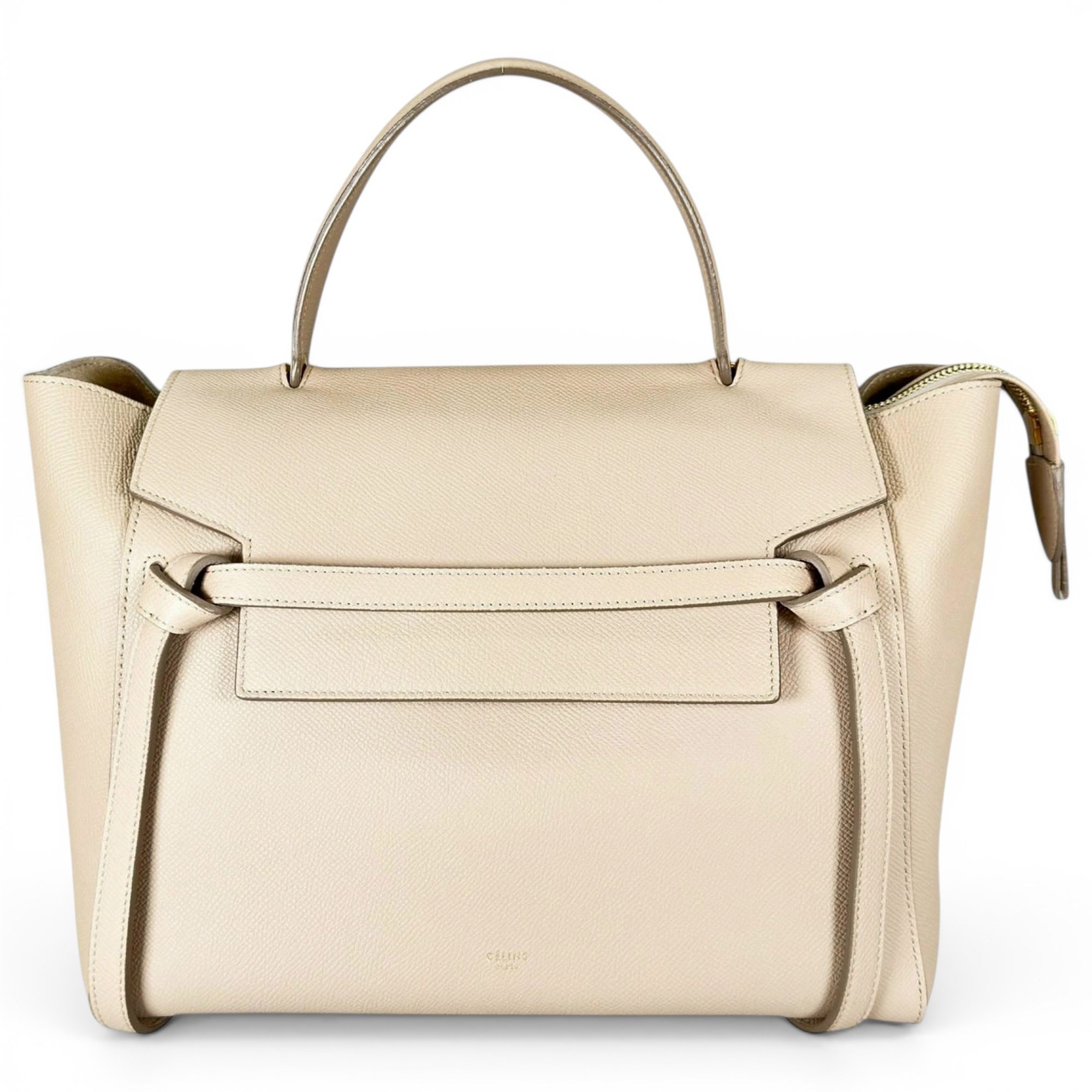 Belt leather handbag