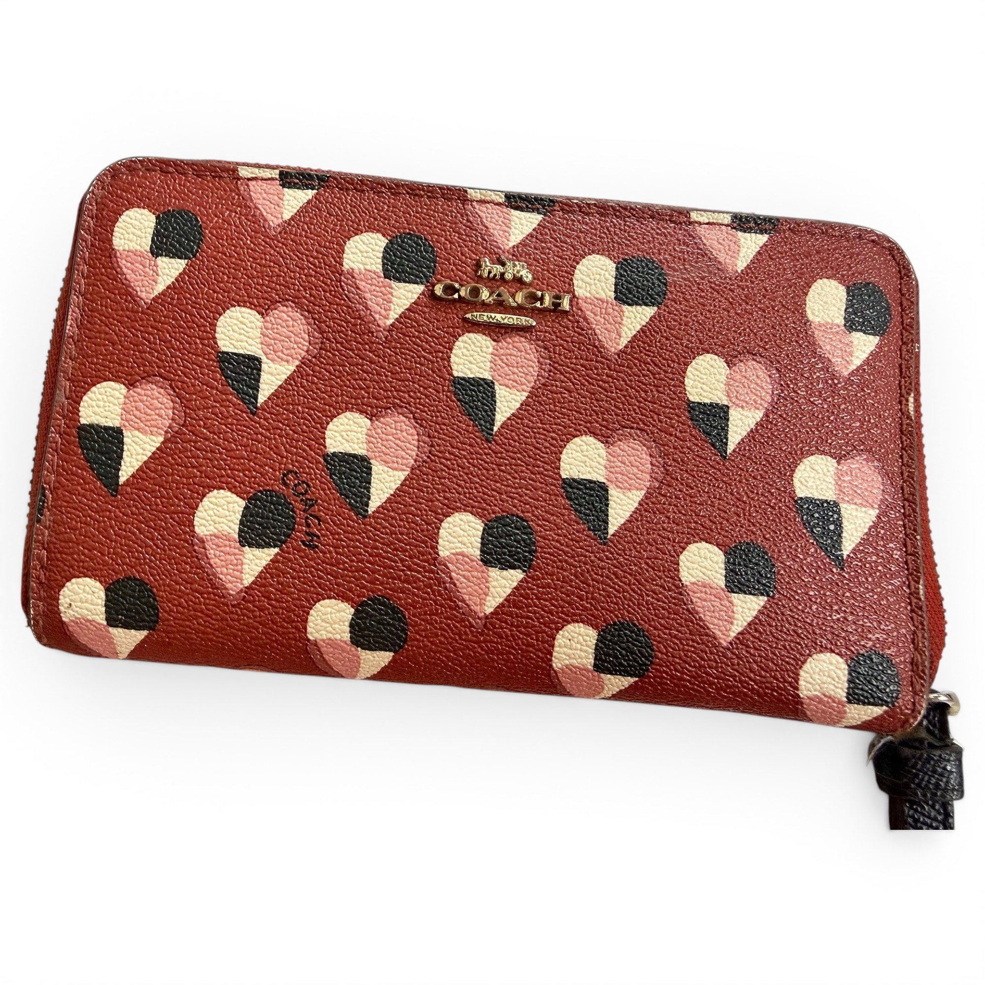 Leather clutch bag