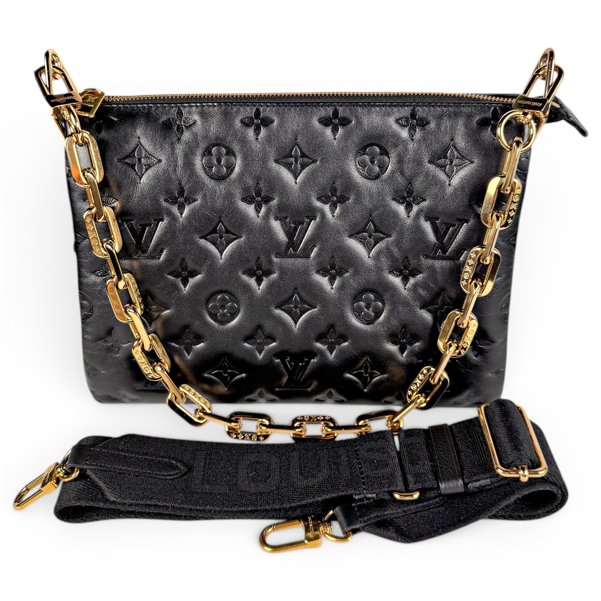 Coussin leather handbag