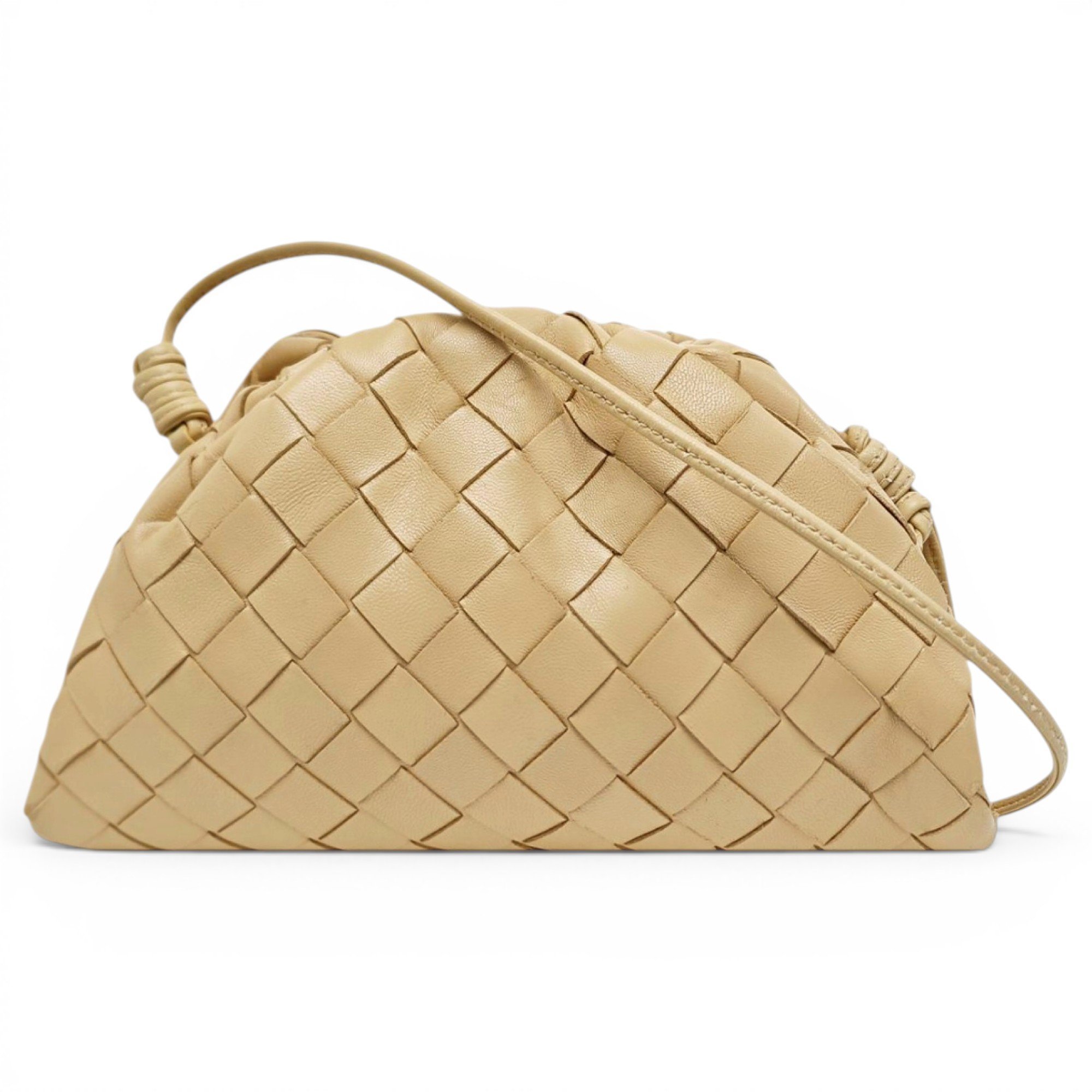 Pouch leather handbag