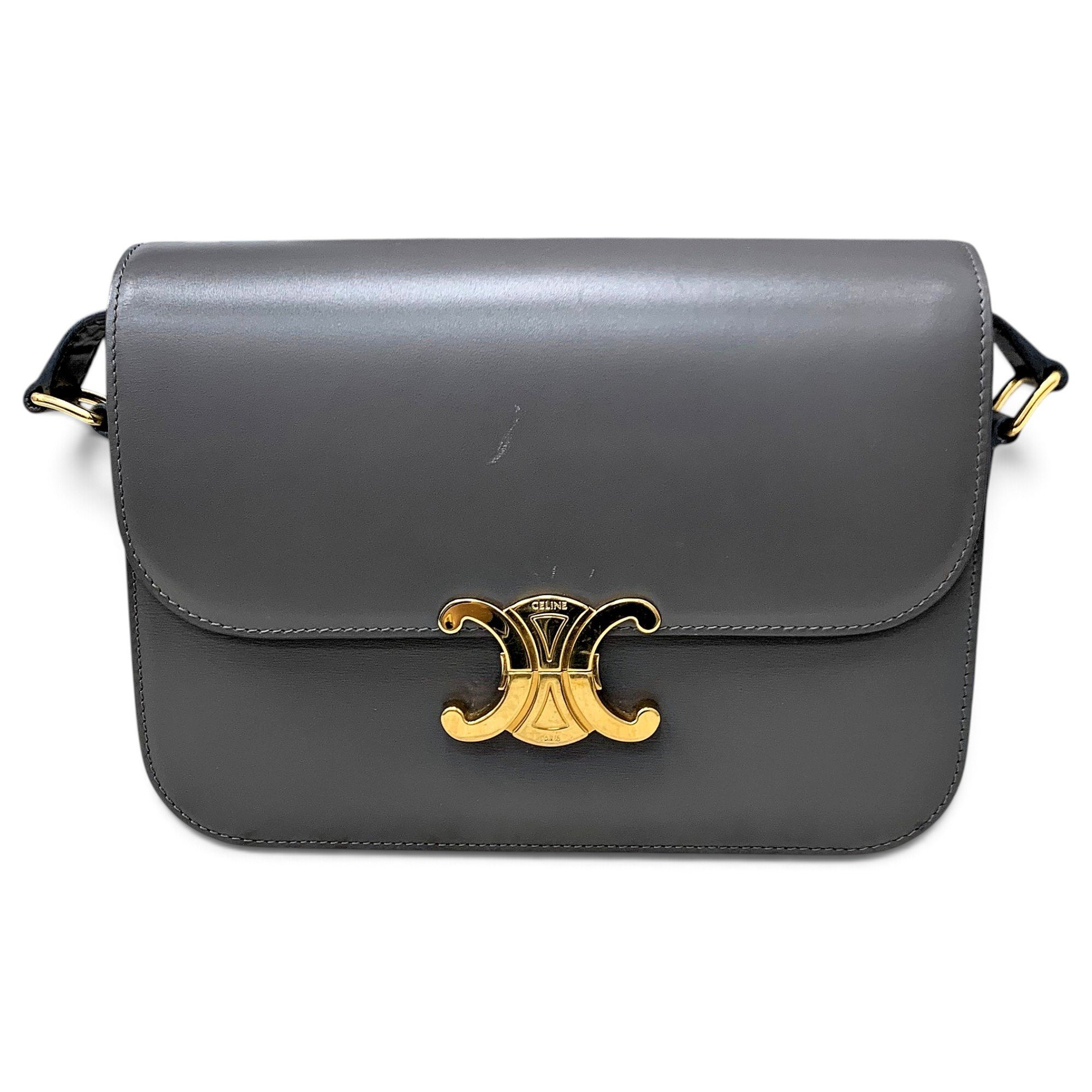 Triomphe leather handbag